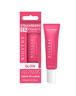 Biovene Strawberry Lip Serum Treatment rozświetlające serum do ust z 1% witaminy C, 10ml