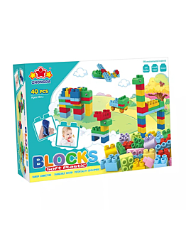 Habarri SOFT blocks - miękkie klocki konstrukcyjne 40 elementów