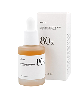 ANUA HEARTLEAF 80% AMPOULE 30 ml Kojące serum do twarzy