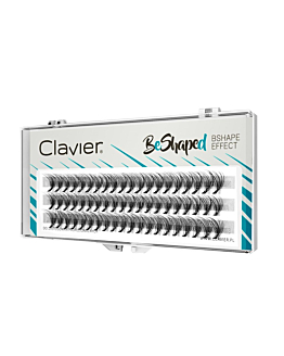 Clavier BeShaped jedwabne kępki rzęs skręt B 10D mix 8-10-12mm