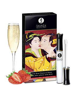Stymulująca Pomadka Do Seksu Oralnego O Smaku Szampana Z Truskawkami Oral Pleasure Gloss Sparkling Strawberry Wine 10 Ml Shunga