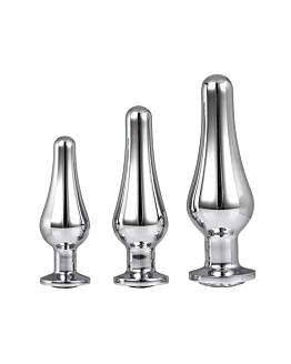 Zestaw Korków Gleaming Love Pleasure Set Silver Dreamtoys