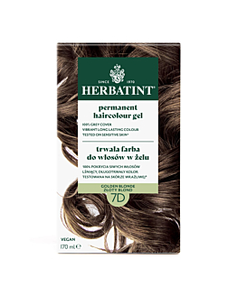 Herbatint Trwała Farba do włosów 7D Złoty Blond, 170 ml