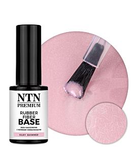 NTN Premium Limited Edition Baza Kauczukowa Rubber Fiber Base Z Włóknami Do Paznokci Silky Shimmer 7g