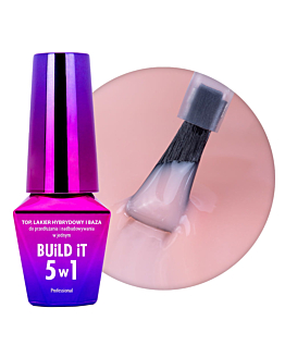MollyLac Build It 5w1 Baza Lakier I Top W Jednym Peach 10 g