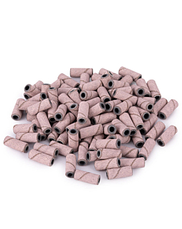 Allepaznokcie Kapturki Do Manicure I Pedicure Mini Cylinder 3 mm Gradacja 240 Różowe 50 szt.