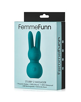 FemmeFunn Stubby 2 Massager mini wibrator punktu G + masażer typu króliczek Turqouise