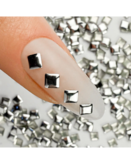 NTN Premium ShinePins Gładkie Ćwieki Ozdoby Do Paznokci Kwadratowe Large Nr 2 5 g