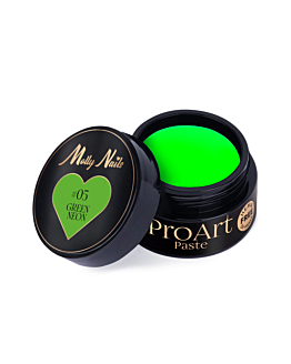 MollyNails ProArt Paste Pasta Do Zdobień Green Neon Nr 5 5 g