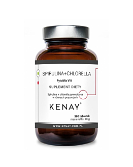 Kenay Suplement diety spirulina + chlorella pyrenoidosa FytoMix V11
