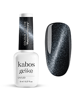 Kabos Gelike Cat Eye Lakier hybrydowy do paznokci, Platinum Mercury 8 ml