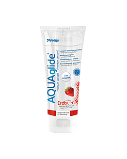 Lubrykant Wodny O Smaku Truskawkowym Aquaglide Strawberry 100 Ml JoyDivision