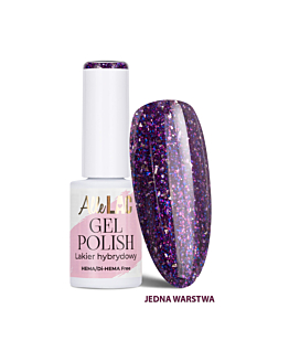 AlleLac Lakier Hybrydowy Purples P6 Glitter Gel Polish 6 g