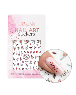 MollyNails Naklejki Do Paznokci Samoprzylepne Liście F785