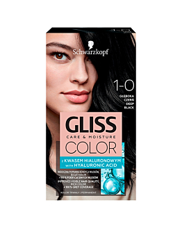 Gliss Color 1-0 Głęboka Czerń Farba do włosów, .