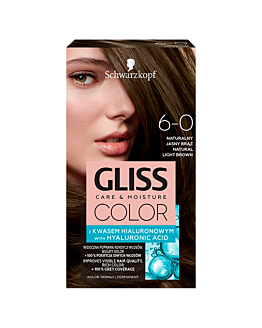 Gliss Color Farba do włosów 6-0 Naturalny Jasny Brąz