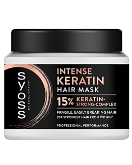 Syoss Intense Keratin, Maska do włosów delikatnych i łamliwych