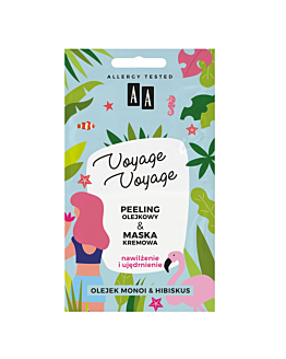 AA Voyage Voyage 2w1 Peeling olejowy + Maska kremowa olej monoi & hibiskus