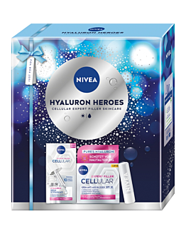 Nivea zestaw Hyaluron Heroes: Krem do twarzy + Serum do twarzy + Balsam do ust