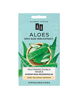 AA Aloes Multinawilżająca maska do twarzy - intensywna regeneracja