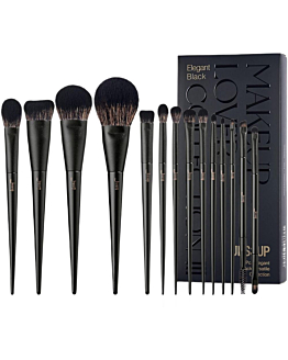 JESSUP Matte Black Versatile Brush Collection zestaw pędzli do makijażu T336 14szt.