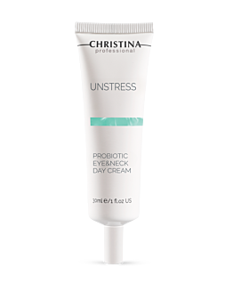 Christina Unstress Pro Biotic Eye & Neck Day Cream &mdash; Krem pod oczy z probiotykami kojący