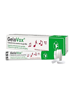 Gelovox, Tabletki do ssania na gardło, Smak wiśniowo-mentolowy