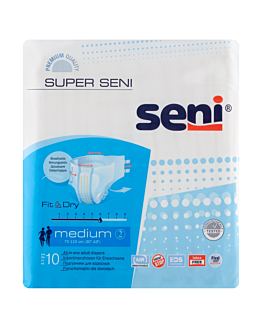 Super Seni, Pieluchomajtki dla dorosłych, 75-110cm, Medium