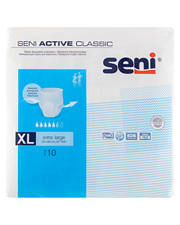 Seni Active Classic Elastyczne majtki chłonne 120-160 cm Extra Large
