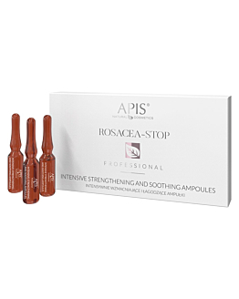 APIS Rosacea-Stop intensywnie wzmacniające i łagodzące ampułki dla cery z trądzikiem różowatym i wrażliwej 10x3ml