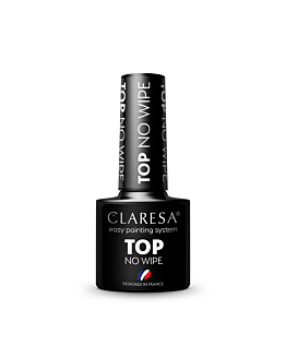 Claresa Top No Wipe top utwardzający do lakieru hybrydowego bez przemywania, 5g