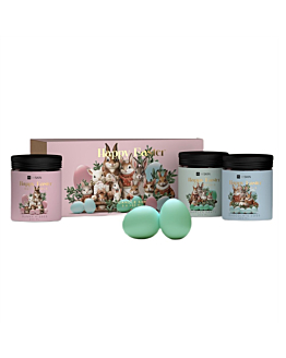 HiSkin Happy Easter zestaw świec sojowych 3x200ml