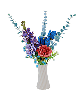 Habarri - Flower box DIY - Niebieski bukiet kwiatów