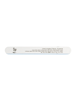 Peggy Sage 2-Way Nail File Medium pilnik do paznokci dwustronny 180/180 biały 1szt