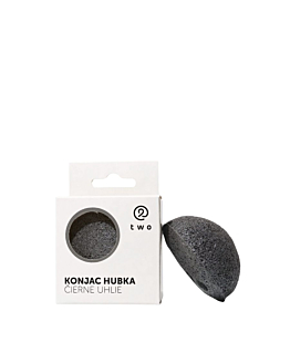 Two Cosmetics Czarna gąbka konjac