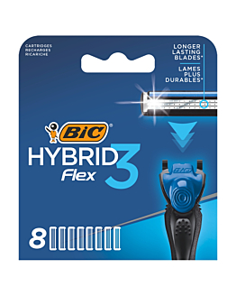 Bic Flex 3 Hybrid Ricariche per Rasoio 8 pz