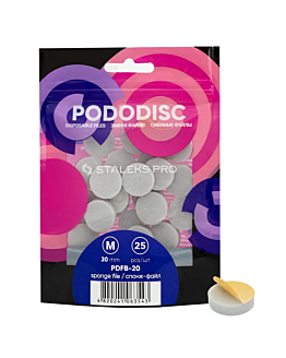 Staleks Expert PodoDisc Nakładki Ścierne Tarcze Wymienne Buffer Rozmiar M 20 mm 25 szt.