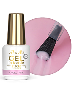MollyNails Pro Salon Gel In Bottle Żel Budujący W Butelce Z Pędzelkiem Angel Pink 15 g