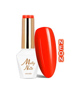 MollyNails Neons Dark Orange Lakier Hybrydowy UV LED Nr 73 8 g