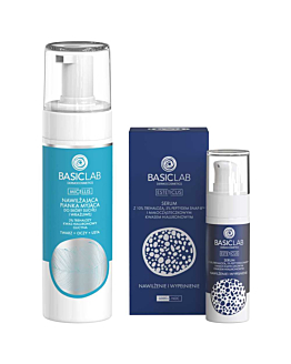 BasicLab Zestaw (Pianka myjąca + Serum z trehalozą 10% i peptydem Snap-8)