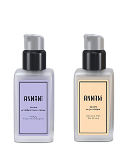 Annani Zestaw (Serum rozjaśniające + Serum przeciwzmarszczkowe)