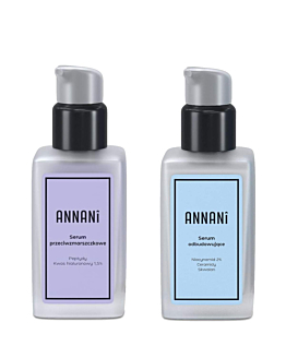 Annani Zestaw (Serum odbudowujące + Serum przeciwzmarszczkowe)