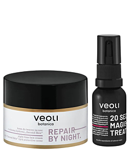 Veoli Botanica Zestaw: 20 Seconds Magic Eye Treatment 15ml+ Repair By Night 50ml