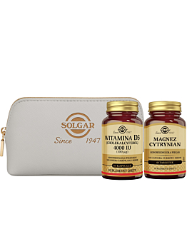 Solgar Zestaw Magnez Cytrynian 60 tabl. + Witamina D3 4000 IU (100 mcg) 60 tabl.