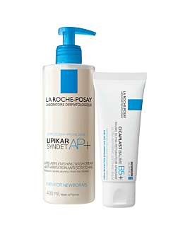 La Roche Posay Zestaw:  Cicaplast Balsam B5+ 40ml + Lipikar Sydnet AP+ do mycia 400ml