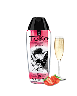 Jadalny Lubrykant O Smaku Szampana Z Truskawkami Toko Aroma Personal Lubricant Sparkling Strawberry Wine 165Ml Shunga