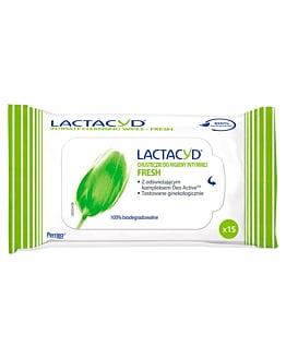 Lactacyd Fresh Chusteczki do higieny intymnej, 15 szt.