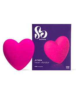 So Divine Luksusowy wibrator w kształcie serca z 12 funkcjami - Je T'aime Heart