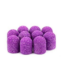 AlleMed Fabric Podo Kapturki Do Pedicure 7 mm Gradacja 60 Fioletowe 10 szt