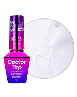MollyNails Doctor Top Nabłyszczający Samoregenerujący No Wipe Clear 10 g
